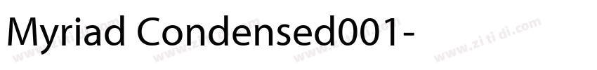 Myriad Condensed001字体转换